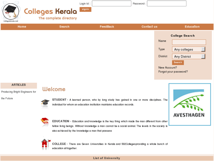 www.collegeskerala.com