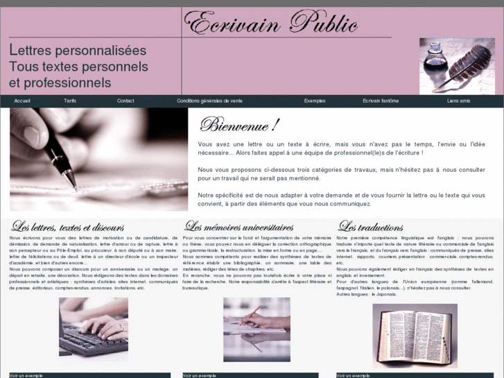 www.ecrivain-public-lettre-personnalisee.com