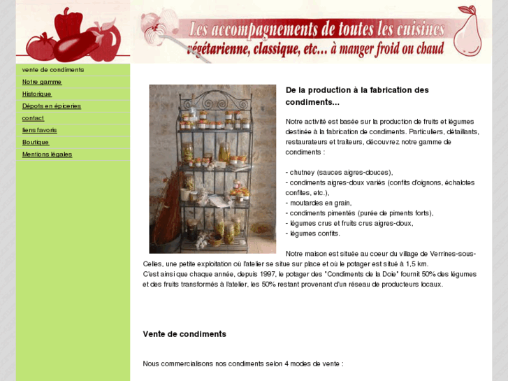 www.lescondimentsdeladoie.com