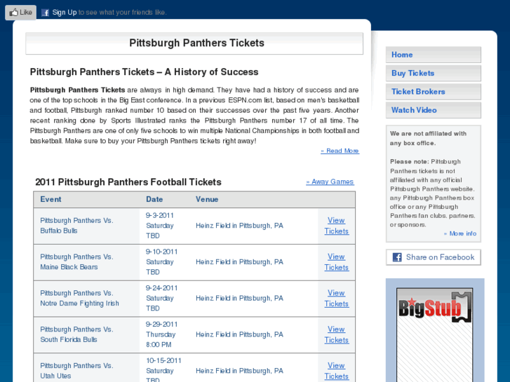 www.pittsburghpantherstickets.net