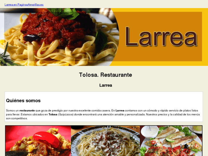 www.restaurantelarrea.com