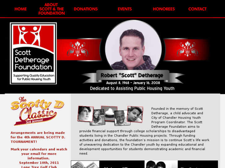 www.scottdetheragefoundation.com