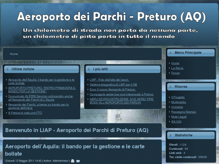 www.aeroportodeiparchi.net