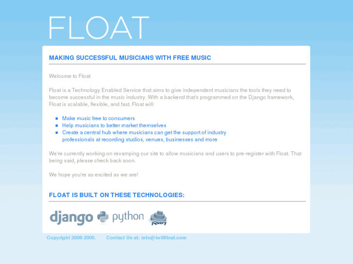 www.iwillfloat.com