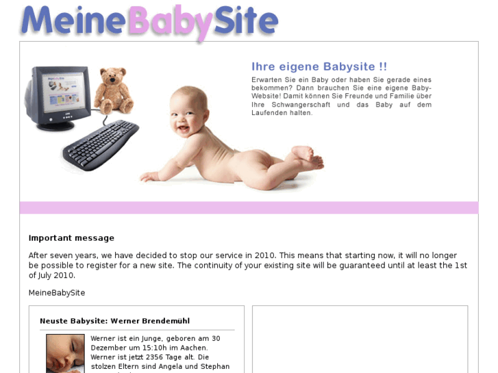 www.meinebabysite.de