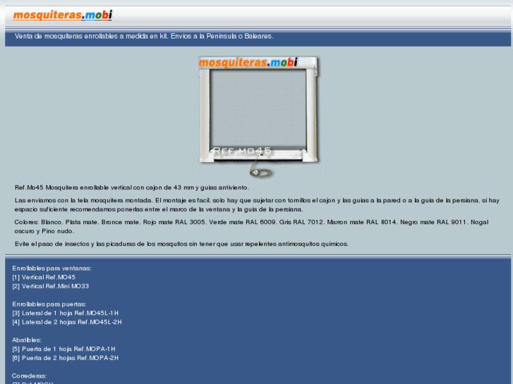www.mosquiteras.mobi