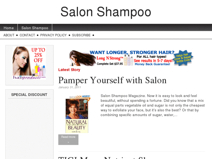 www.salonshampoo.org