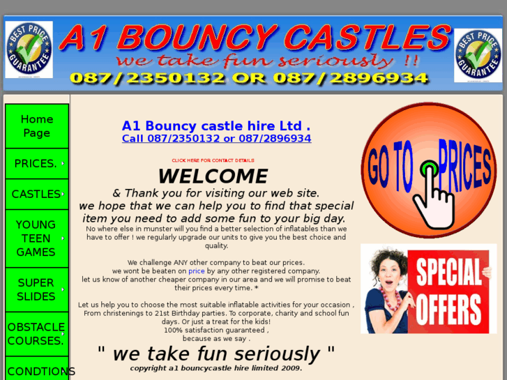 www.a1bouncingcastles.com