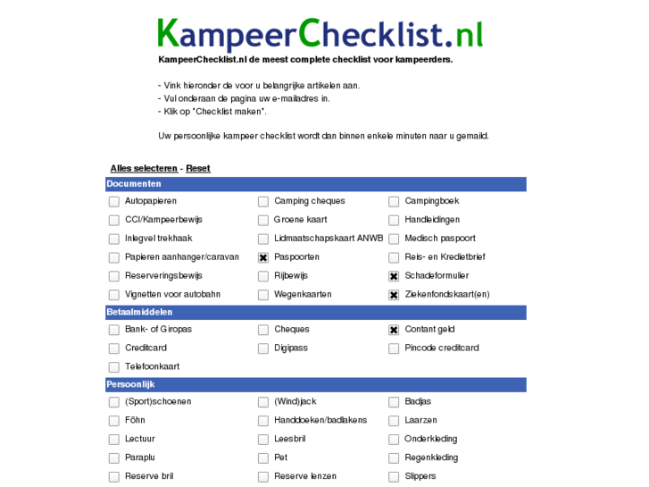 www.kampeerchecklist.nl