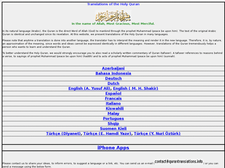 www.qurantranslations.info