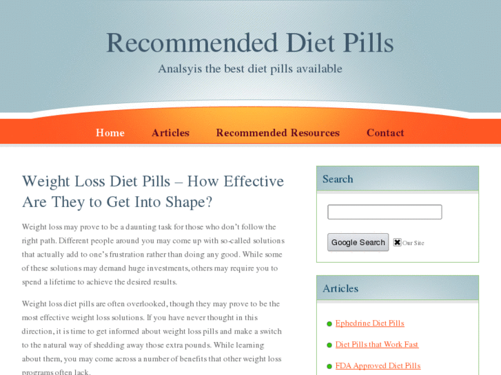 www.recommendeddietpills.com