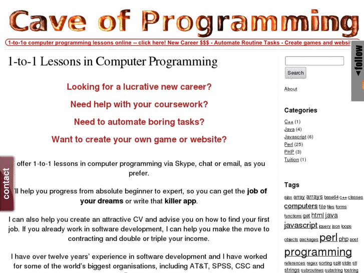 www.caveofprogramming.com