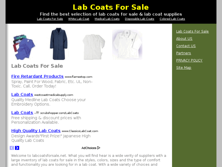 www.labcoatsforsale.net