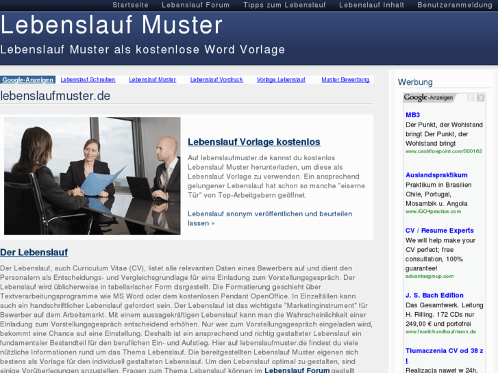 www.lebenslaufmuster.de