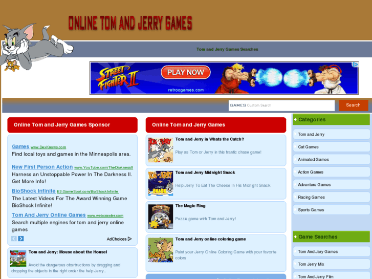 www.onlinetomandjerrygames.com