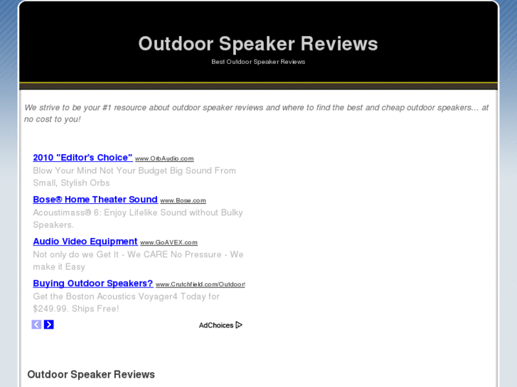 www.outdoorspeakerreviews.net