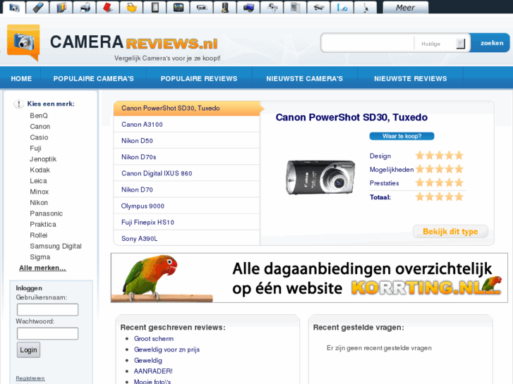 www.camerareviews.nl