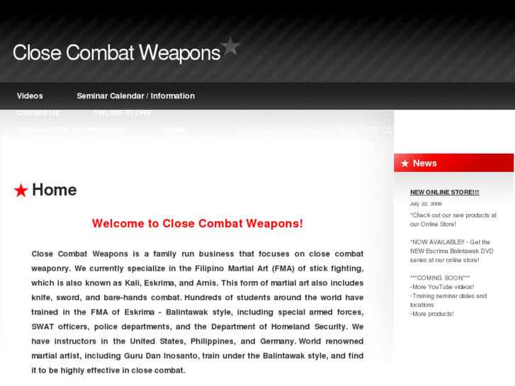 www.closecombatweapons.com