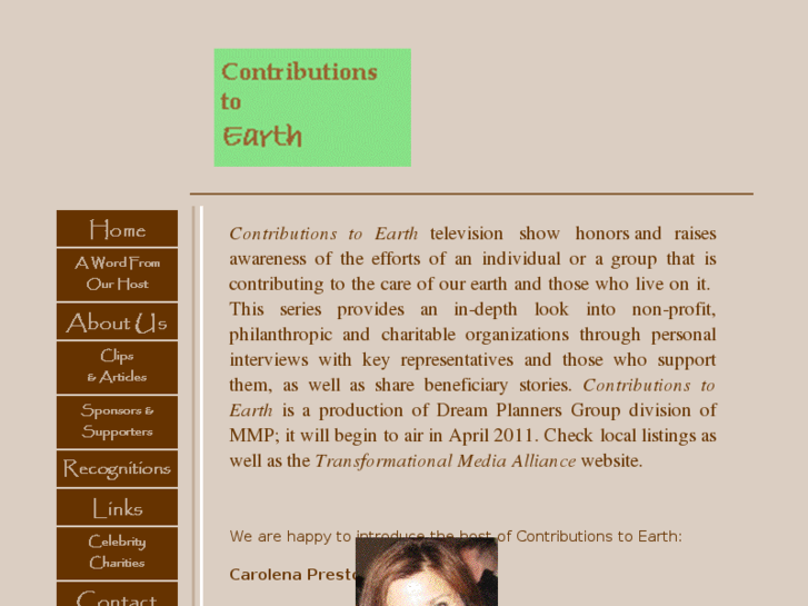 www.contributionstoearth.com