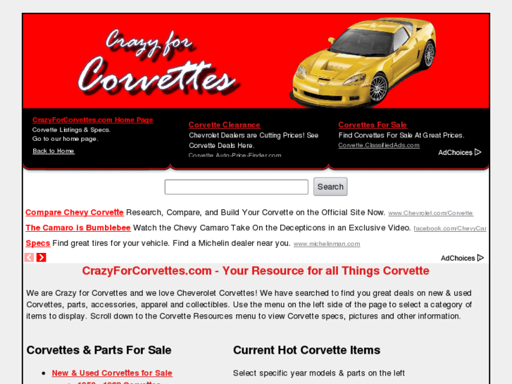 www.crazyforcorvettes.com