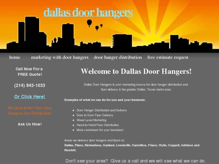 www.dallasdoorhangers.com