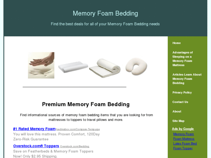 www.memoryfoambeddingsite.com