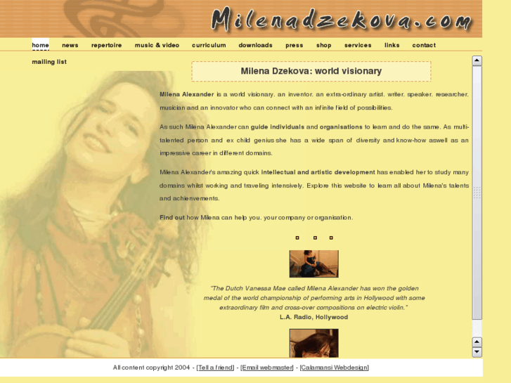 www.milenadzekova.net