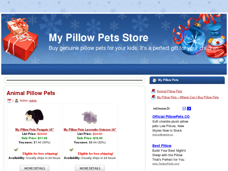 www.mypillowpetsstore.com