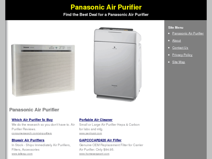 www.panasonicairpurifier.org