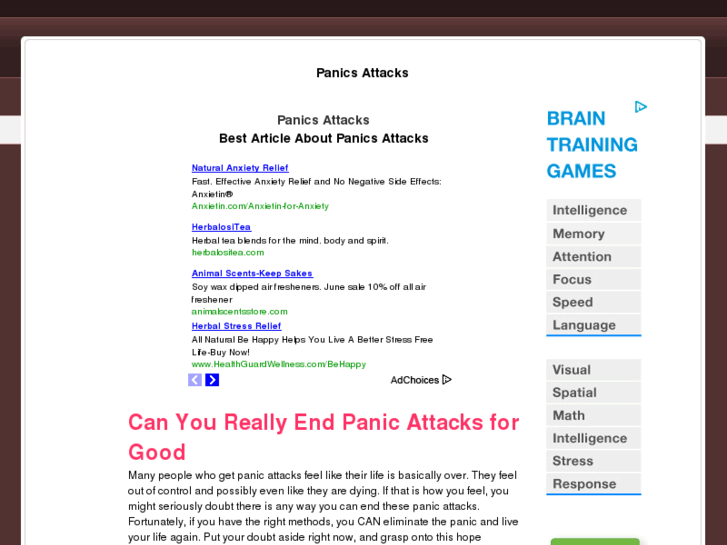 www.panicsattacks.org