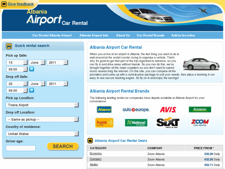 www.albaniaairportcarrental.com