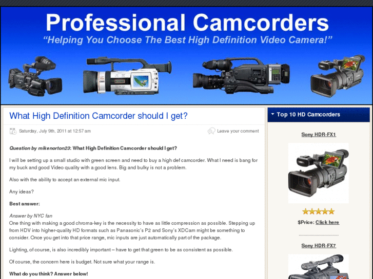 www.highdefinitioncamcorderreview.info