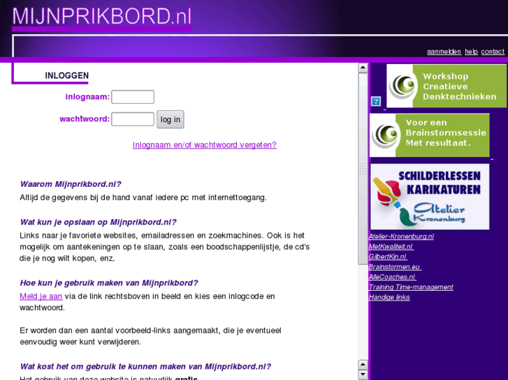 www.mijnprikbord.nl