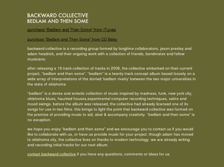 www.backwardcollective.com