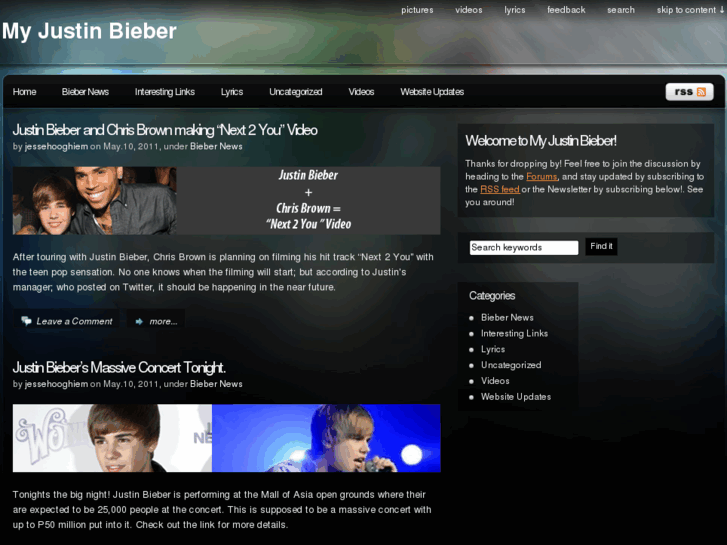 www.myjustinbieber.com