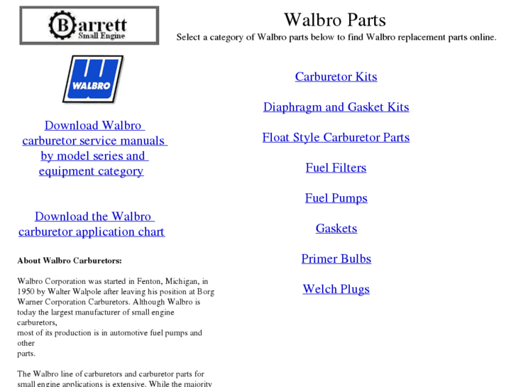 www.walbrocarburetor.com