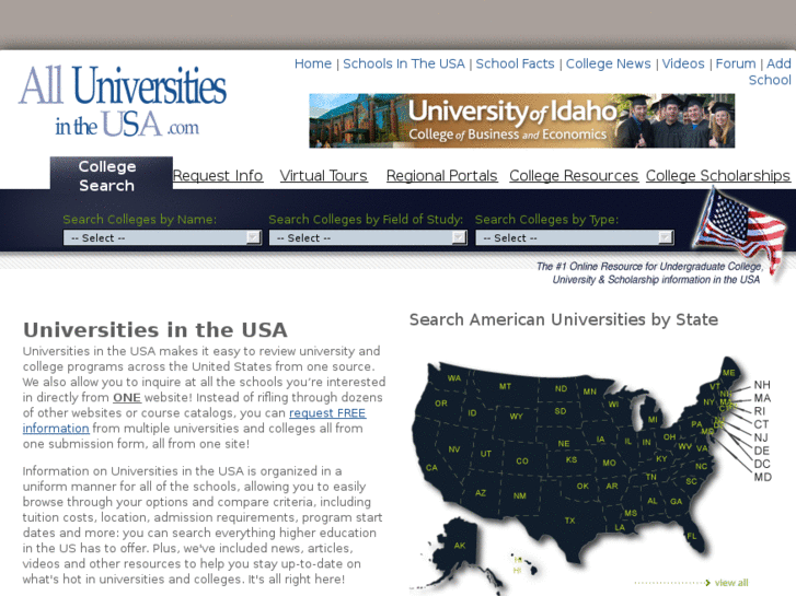 www.alluniversitiesintheusa.com