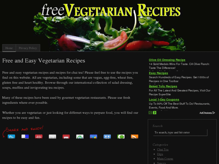 www.freevegetarianrecipes.com