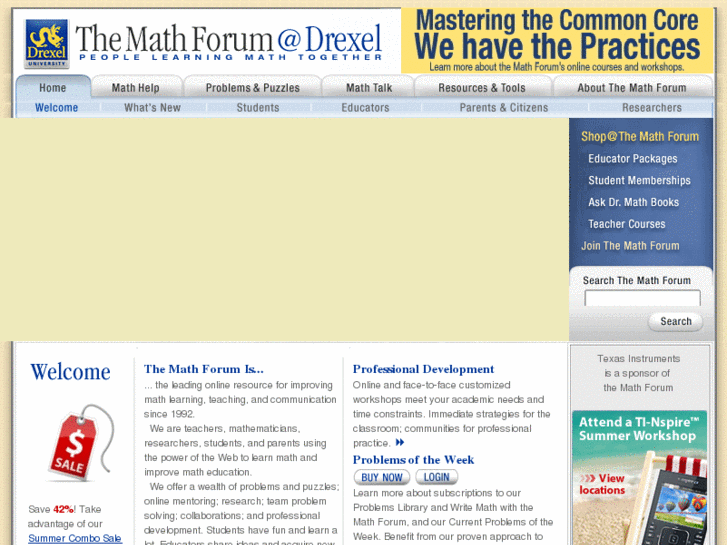 www.mathforum.org
