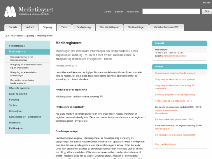 www.medieregisteret.no