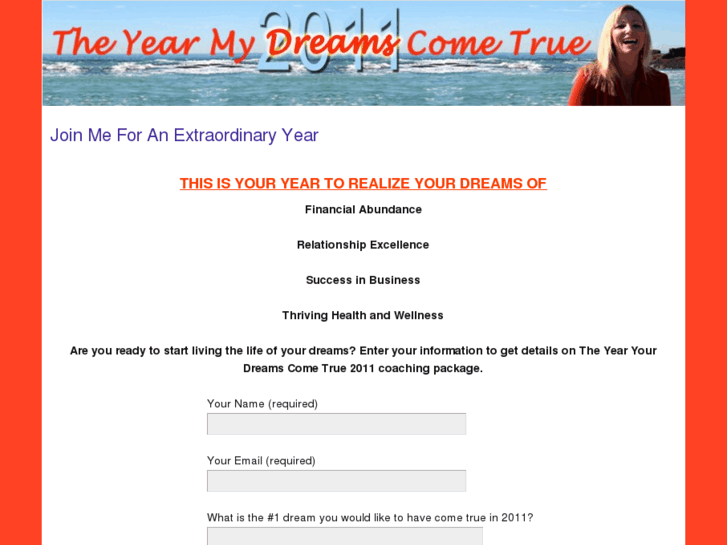 www.theyearmydreamscometrue.com