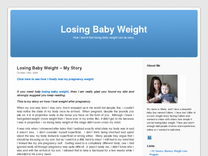 www.losingbabyweight.org