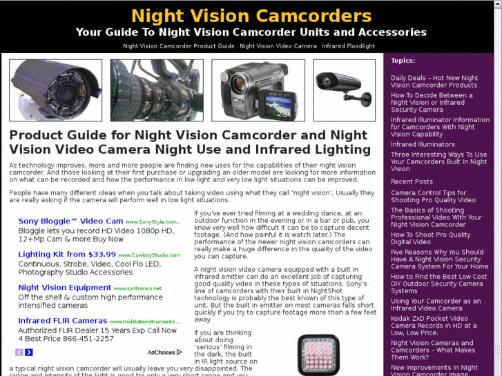 www.nightvisioncamcordershop.com