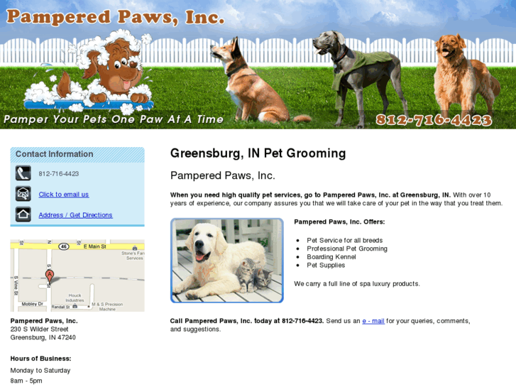 www.pamperedpawsindiana.com