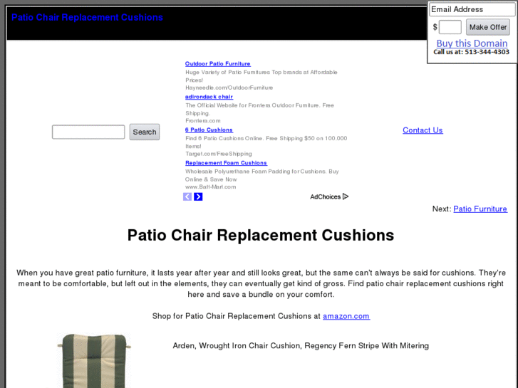 www.patiochairreplacementcushions.com