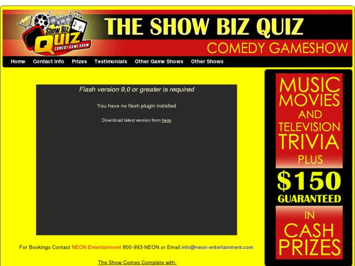 www.showbizquizgameshow.com