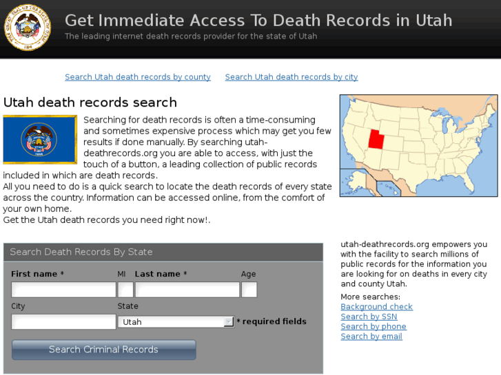 www.utah-deathrecords.org