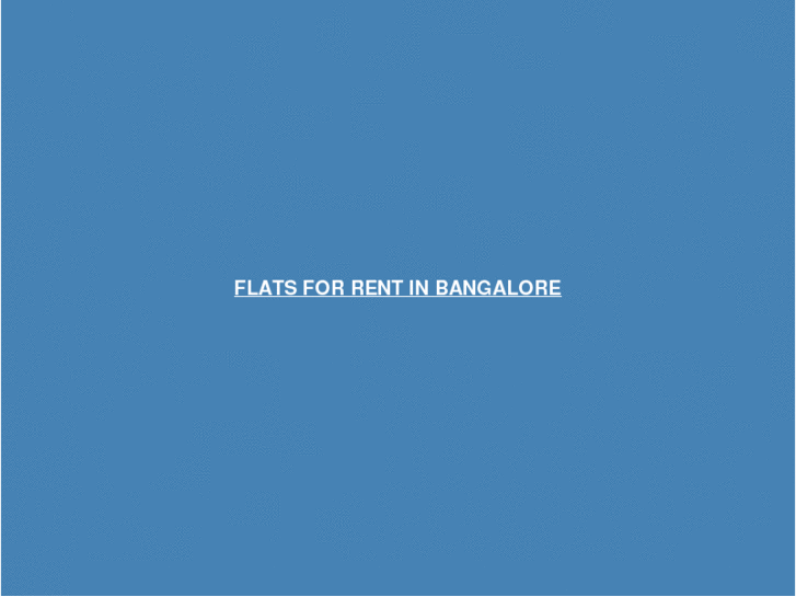 www.flatsforrentinbangalore.com