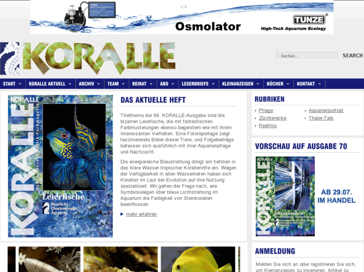 www.koralle-magazin.de