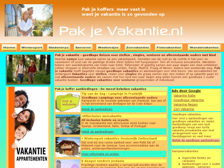 www.pakjevakantie.nl